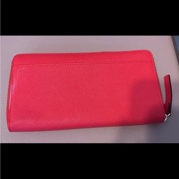 Pink Kate Spade Leather Cupcake Zip Around Wallet - Picture 2 of 5